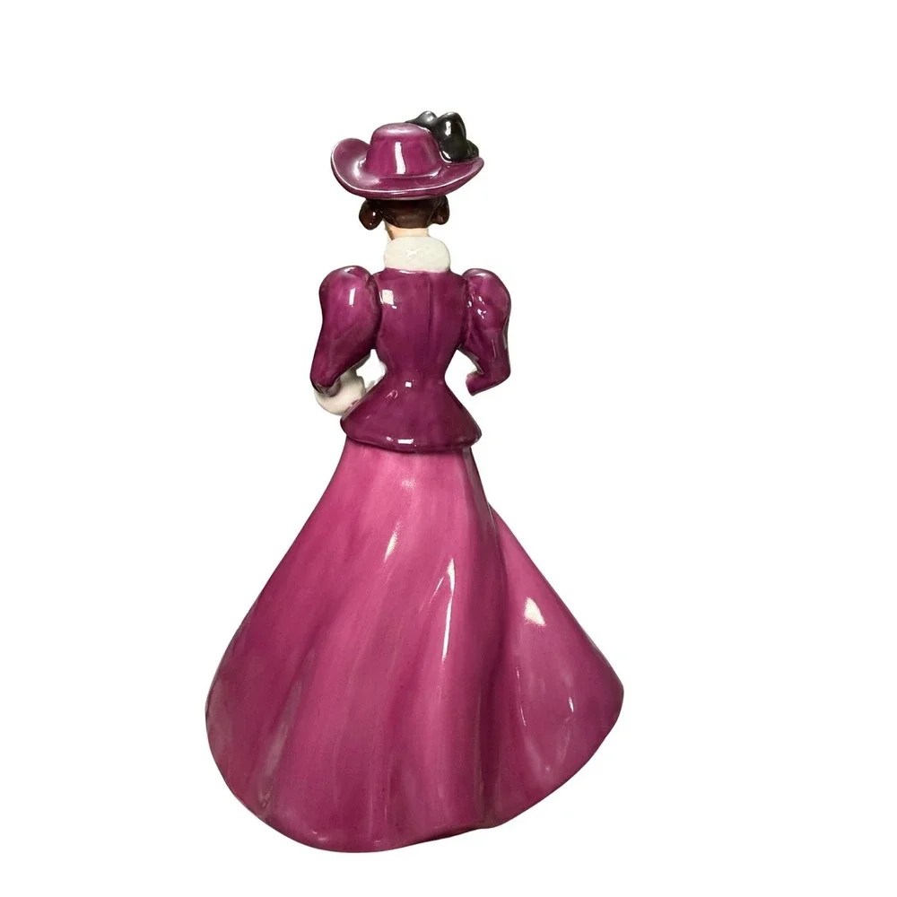 Hallmark Barbie Collectible Porcelain 1998Limited Edition Vintage Barbie Magenta
